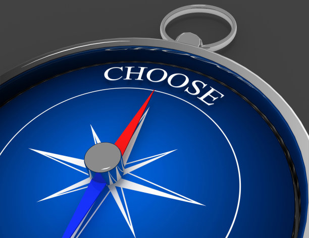 3D罗盘概念与文本图片下载