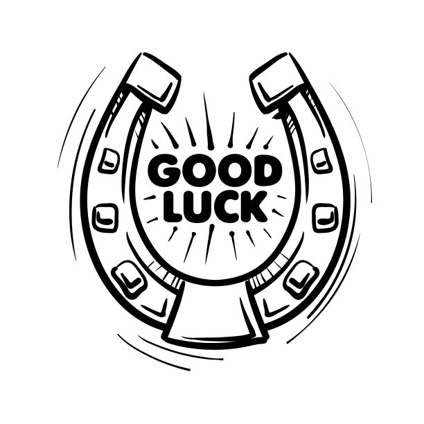 画马蹄吉祥物。矢量插图上的白色背景图片下载