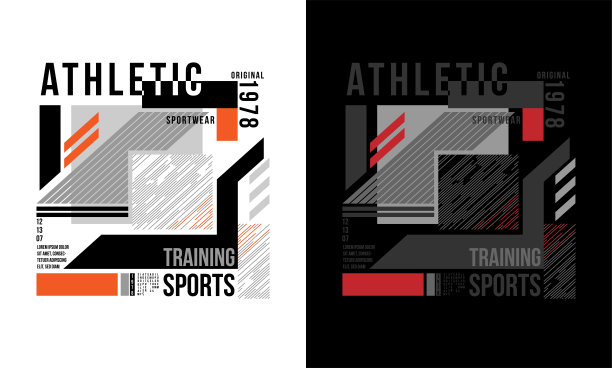 抽象的背景几何和t恤设计矢量印刷运动运动服在黑白背景上图片下载