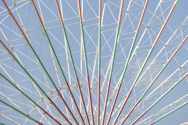 摩天轮，钢脚手架图片下载