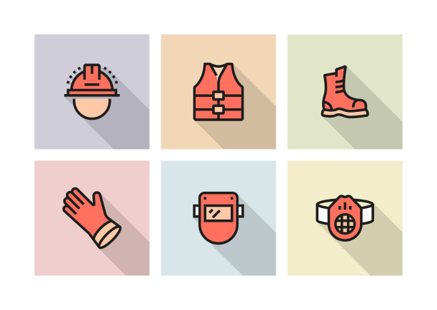 安全生产图标概念图片下载