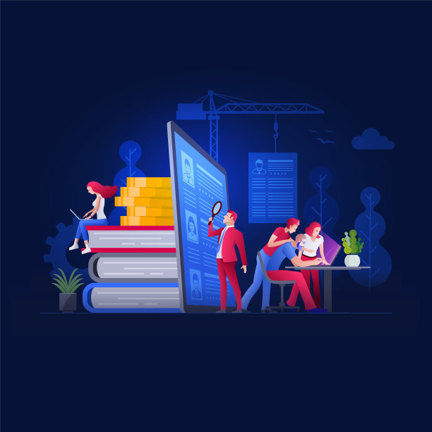 人们一起工作在招聘，人力资源和招聘图片下载