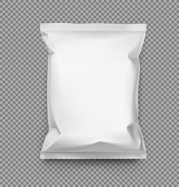 食物零食枕头袋。矢量插图。图片下载