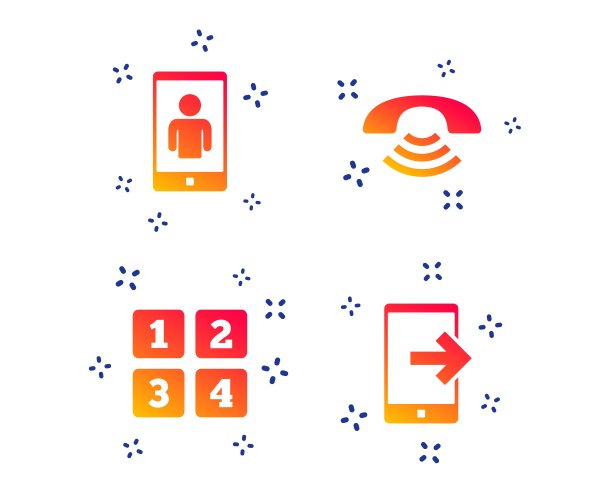 手机图标。呼叫中心支持符号。向量图片下载