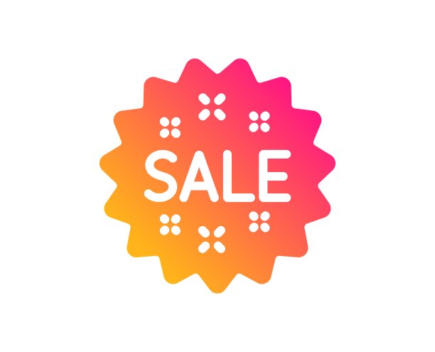 出售图标。购物折扣的迹象。向量图片下载