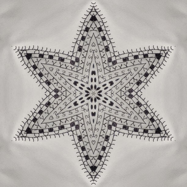 抽象图案曼陀罗数码打印折纸图片下载