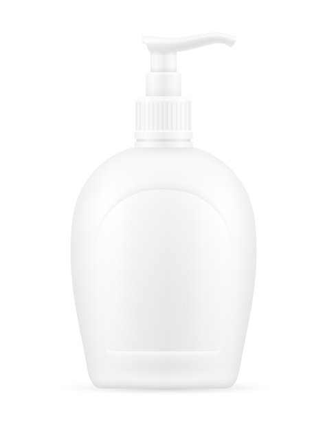 家用清洁产品在塑料瓶空模板空白库存矢量插图图片下载