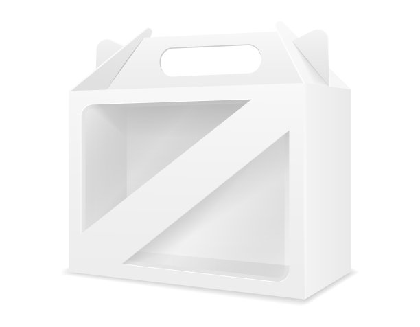 空纸板箱包装空白模板设计库存矢量插图图片下载