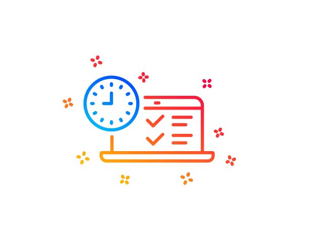 在线测试线路图标。时间信号。向量图片下载