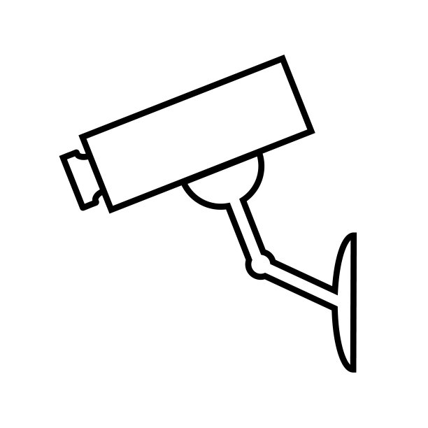 隐藏的相机线图标隔离在白色背景图片下载