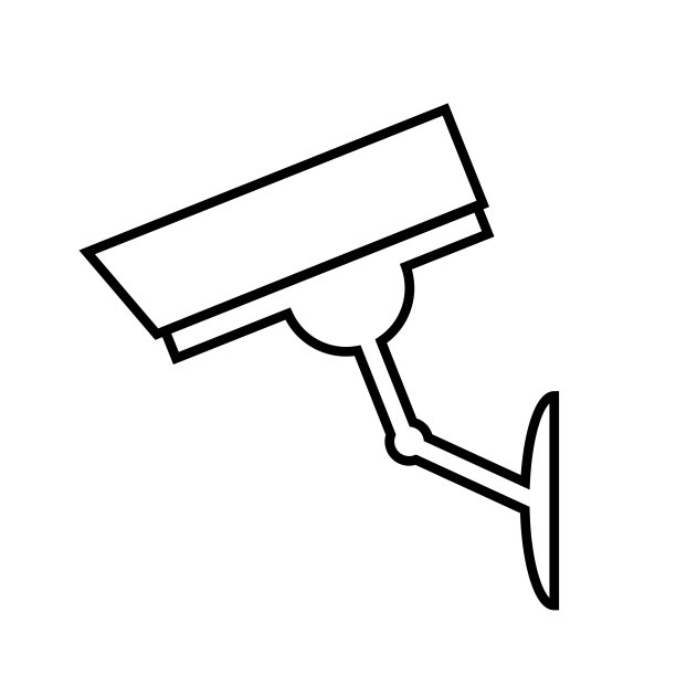 隐藏的相机线图标隔离在白色背景图片下载