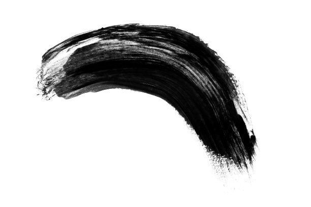 用画笔描颜料图片下载