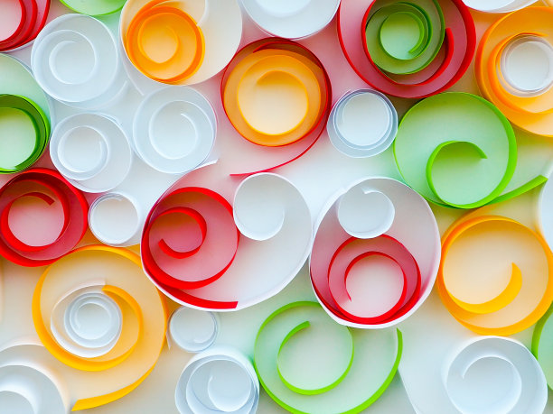 鹅绒背景，一个宏观，抽象，背景图片的白纸，波浪形，扭曲，弯曲的形状。图片下载