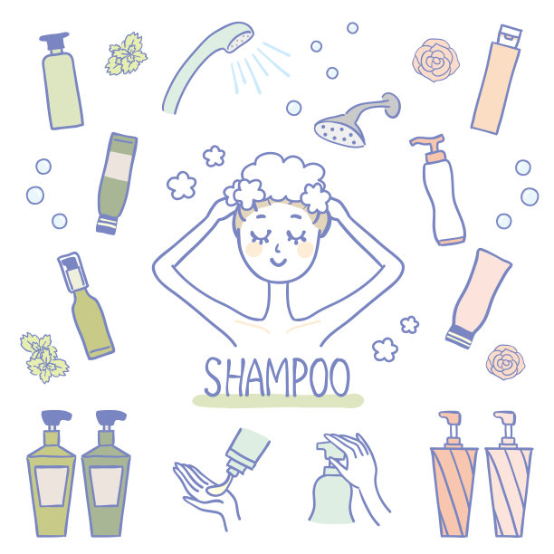 插图一套沐浴产品图片下载