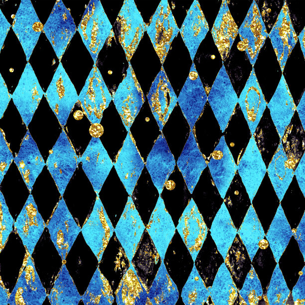 水彩手绘垃圾马戏团复古模式图片下载