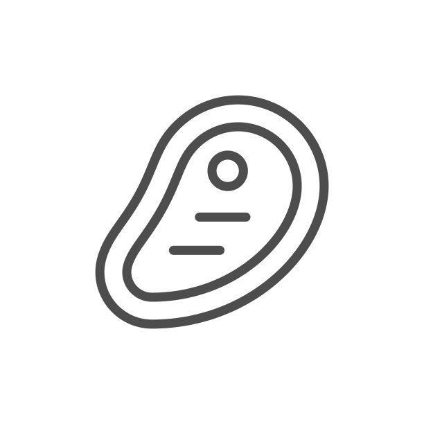 肉排线条轮廓图标图片下载