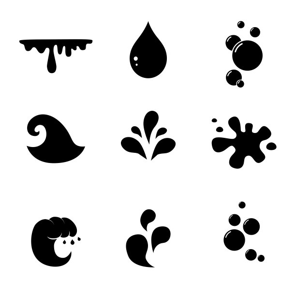 水，波，水矢量图标。图片下载