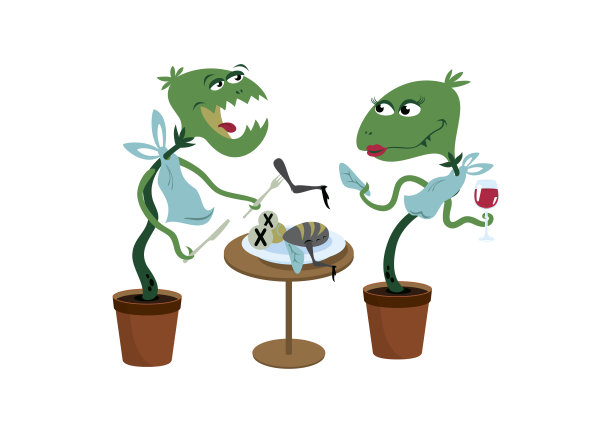 食肉植物卡通人物图片下载