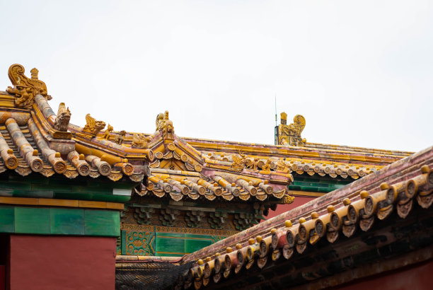 北京紫禁城皇家屋顶细节图片下载