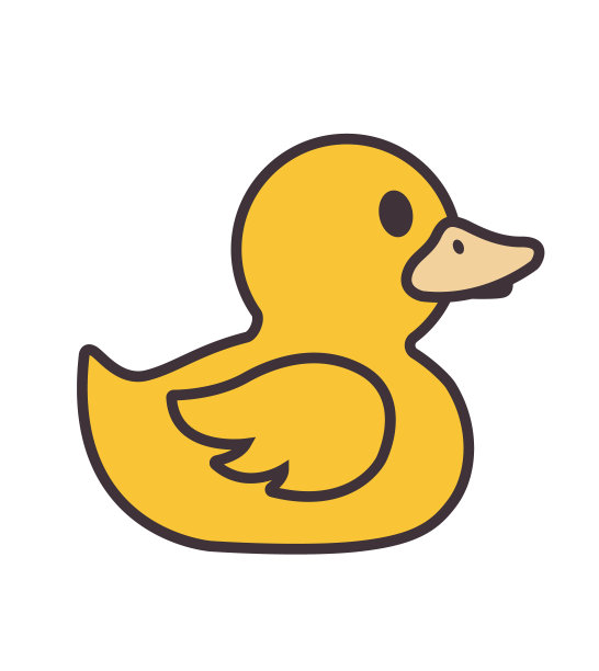 小黄鸭的图标。图片下载