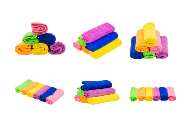 餐巾孤立在白色背景上。图片下载