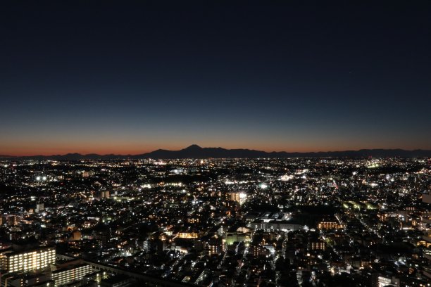 夜景和富士山图片下载