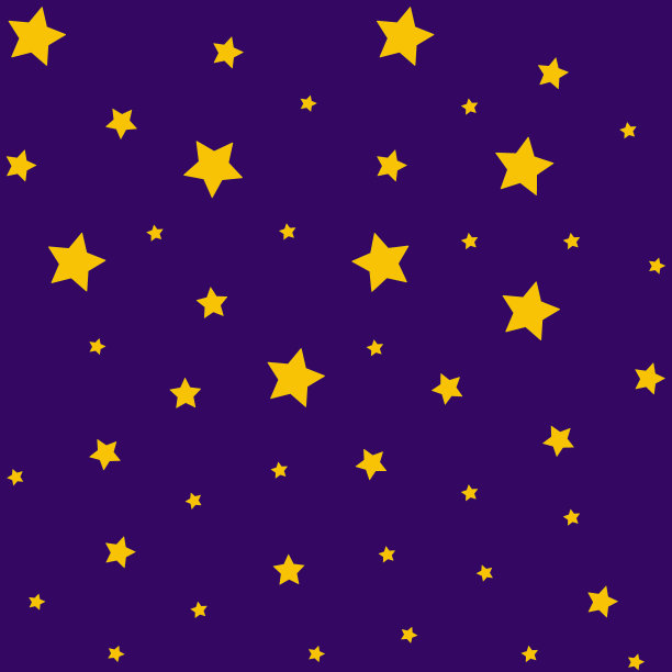 黄色大星星和小星星模板无缝图案。可爱的童星无缝图案。与星星无缝对接。恒星背景。婴儿阶梯。矢量插图上的白色背景图片下载