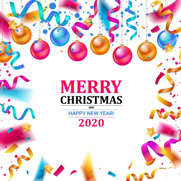 圣诞快乐，新年快乐2020图片下载