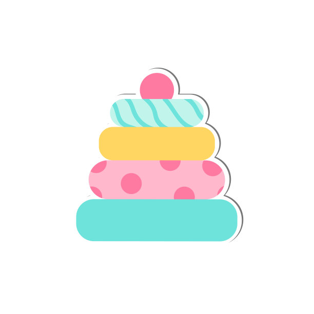 拨浪鼓的卡通风格图标图片下载