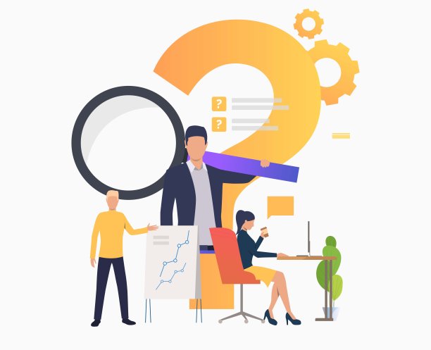 男人解释图表，女人用笔记本电脑做矢量图片下载