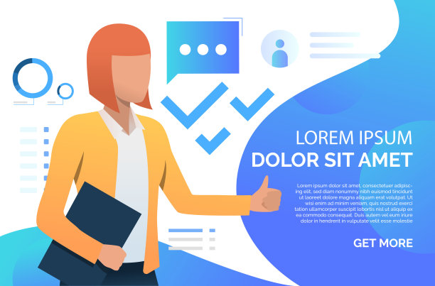 女士竖起大拇指，推荐商业产品图片下载