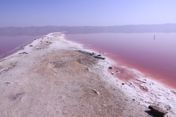 伊朗设拉子马哈尔卢（粉红）湖图片下载