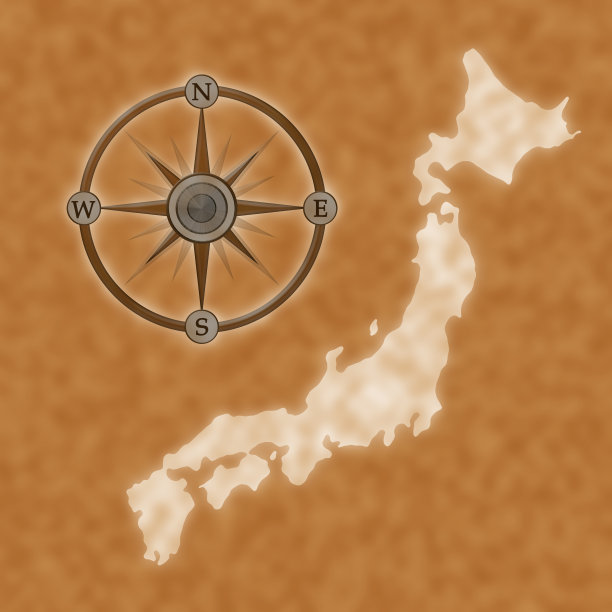 日本和方向图片下载