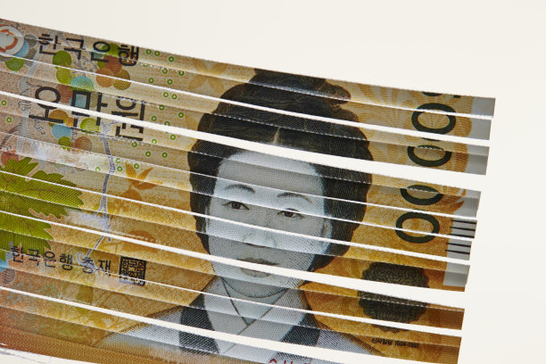 粉碎韩国货币图片下载