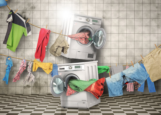 衣服会从洗衣机里飞到滚筒式烘干机里图片下载