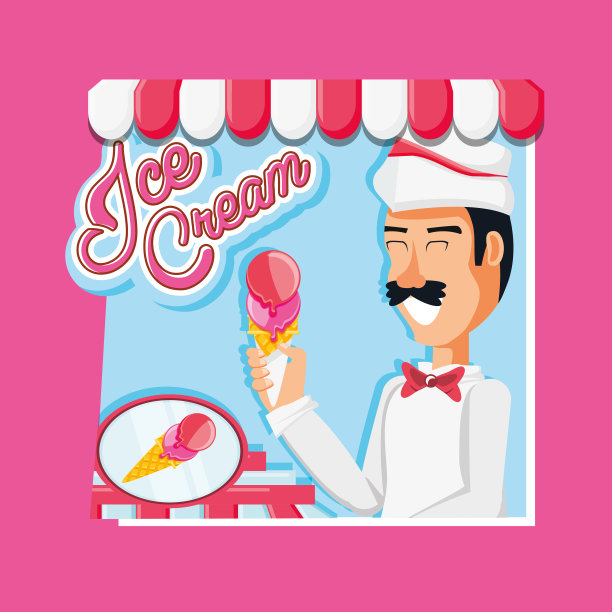 冰淇淋推销员角色图片下载