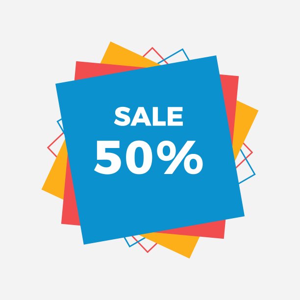 折扣标签现代设计理念图片下载