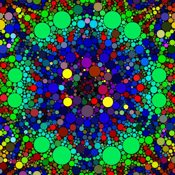 彩色的抽象背景圆圈和波尔卡点图片下载