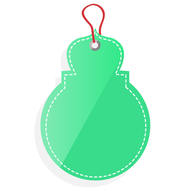 矢量绿色闪亮的清真寺圆顶和矩形空白标签与绳子和柔和的阴影图片下载