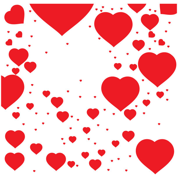 爱情图标模板。背景设计插图图片下载
