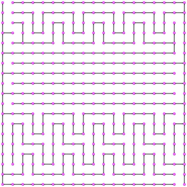 紫色方块迷宫(18x18)图片下载