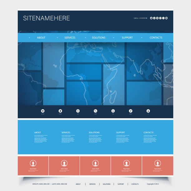 一页网站模板图片下载
