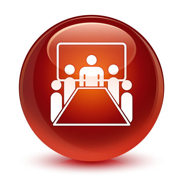 会议室图标玻璃棕色圆形按钮图片下载