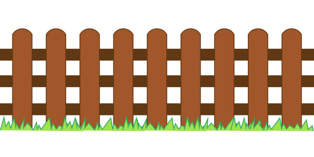 尖桩栅栏，木质纹理图片下载