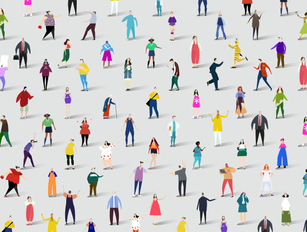 有很多人在不同的情况和专业背景。业务概念说明图片下载