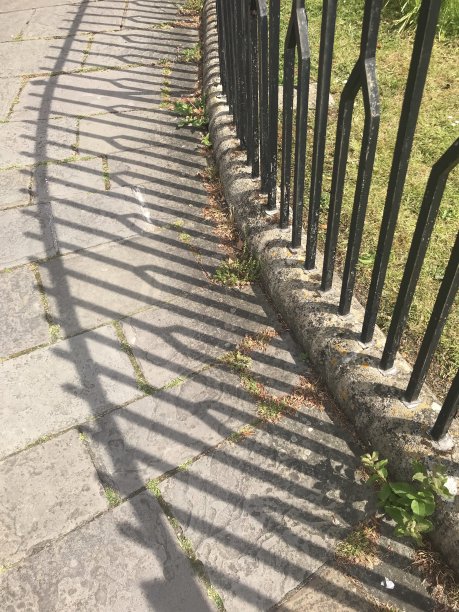 栏杆和影子图片下载