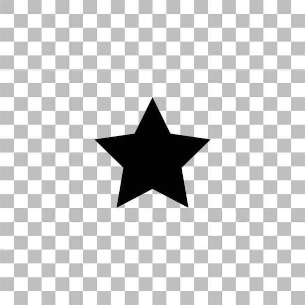 扁平风格的收藏夹星星图标图片下载
