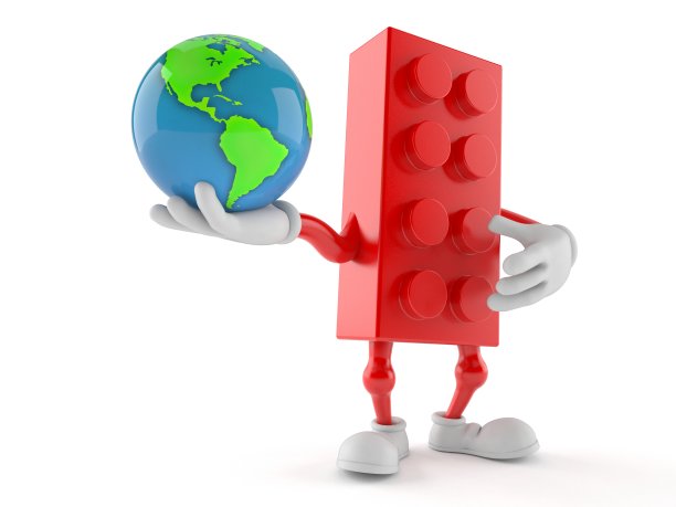 抱着世界的玩具方块角色图片下载