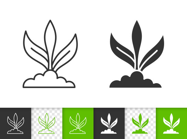 萌出简单的黑线矢量图标图片下载