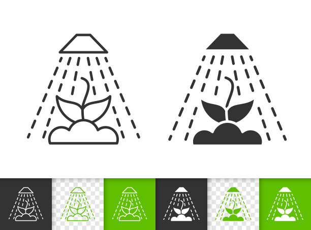 萌出简单的黑线矢量图标图片下载